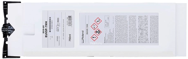 EUV5P-7WH, 750мл, пакет White, уф-чернила Roland EUV5