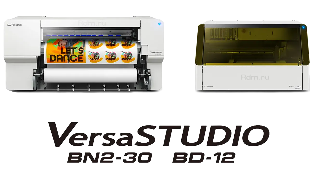Roland DG представляет два новых принтера VersaSTUDIO, расширяющие возможности компактных устройств печати/резки и прямой уф-печати на объектах