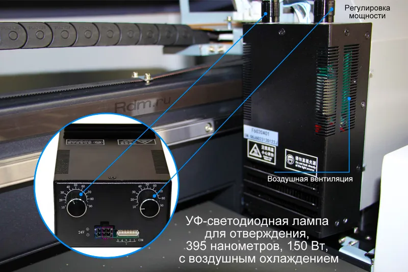 JN-A3 i3200 УФ принтер оснащен мощной УФ лампой